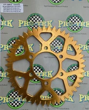 PRO-TEK SPROCKET ZX6R/RR, ZX10R/RR, MANY KAWASAKI MODELS 47T, 520 CHAIN, GOLD