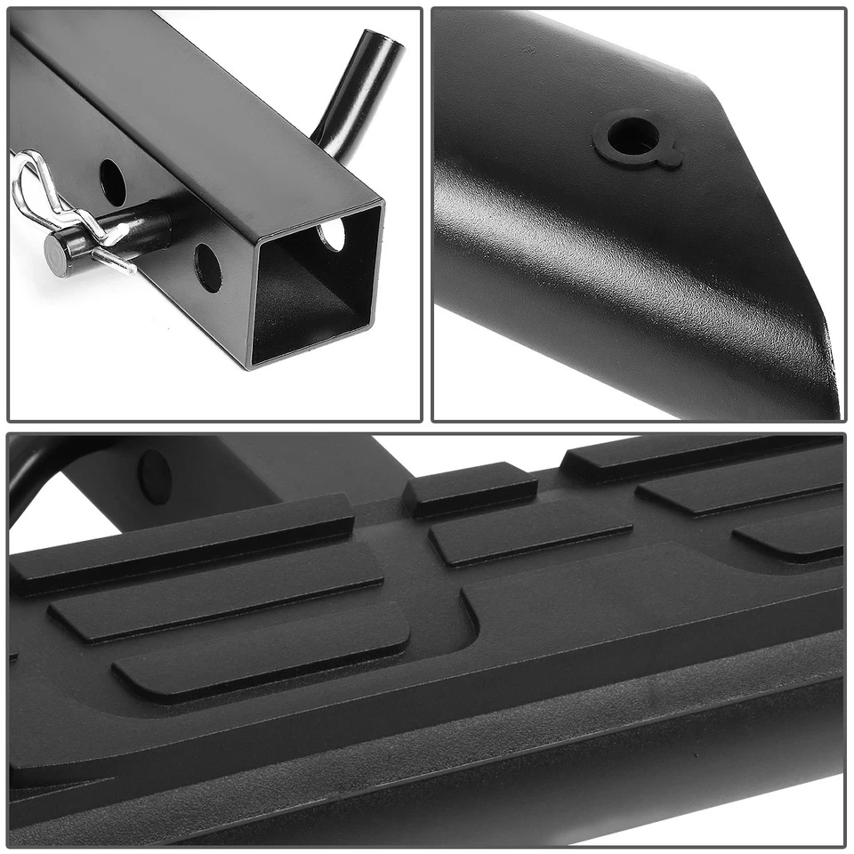 Fit 2" Receiver Truck Bed Heavy Duty Aluminum 3.75"OD Oval Towing Hitch Step Bar - Image 3 of 4