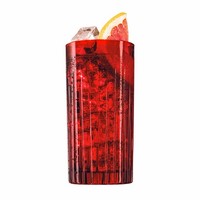 Beefeater 24 Tall Glas Gin Glas Trinkglas Cocktailglas Rot Transparent 400 Ml