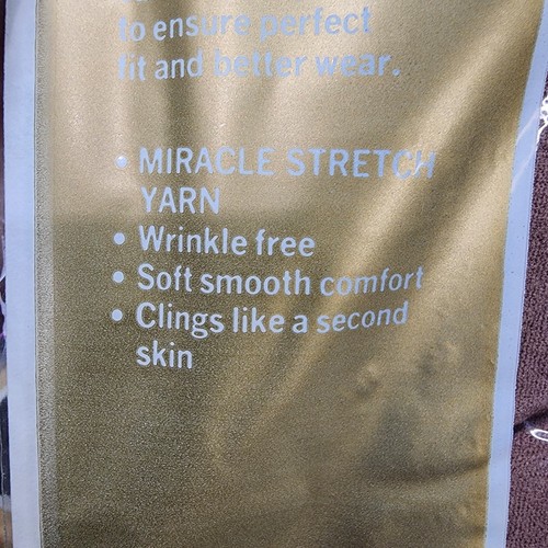 5 pr National’s Guaranteed Hosiery Style 87 - Wood Beige Pantyhose Sz D - Picture 7 of 16