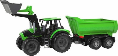 Simm Spielwaren GmbH WORXX Traktor Deutz-Fahr Agrotron 7250 TTV mit Anhänger,  .