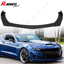 For Chevrolet Camaro SS 1LE ZL1 Front Bumper Lip Splitter Spoiler Gloss Black