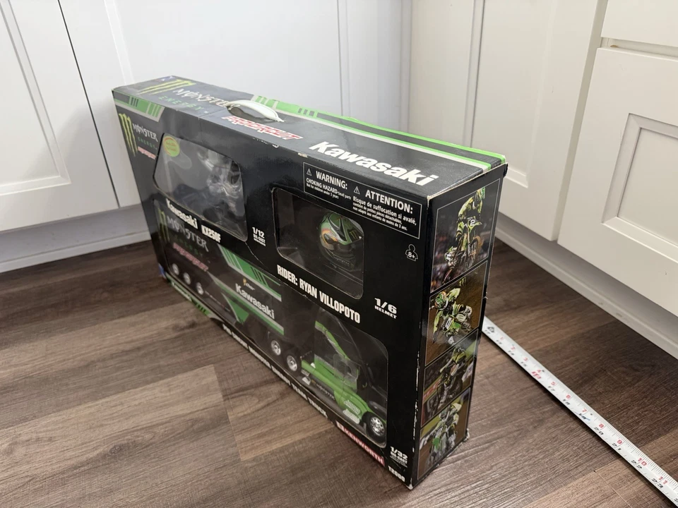 2008 Ryan Villopoto 3pc Set Kawasaki KX250F Helmet Team Truck NewRay MX Rare New - Image 3 of 4