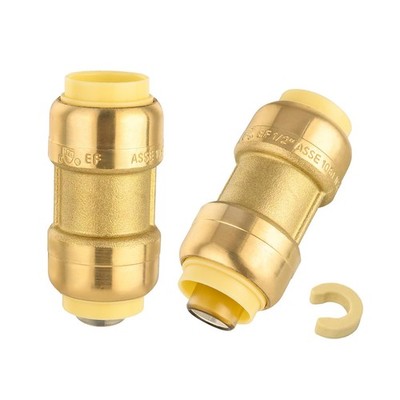 2 PCS 3/4 Inch Straight Coupling PushFit Fitting For Pex Copper CPVC