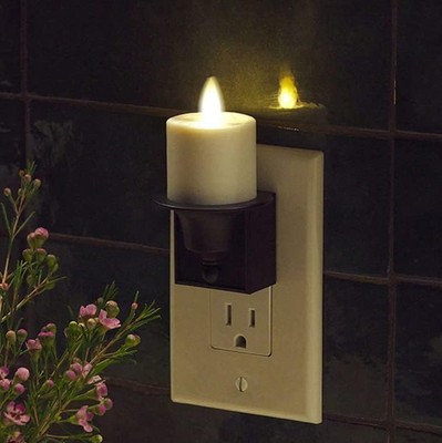 Luminara Lightweight Flameless Indoor LED Candle with Motion Sensor - Black