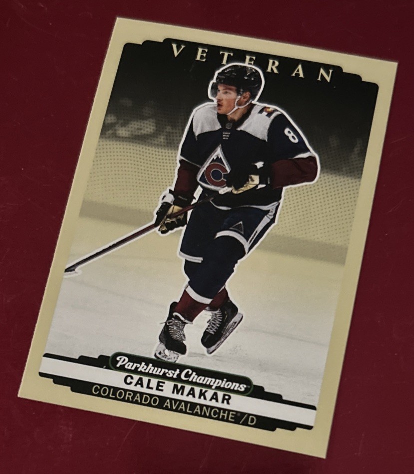 2022-23 Parkhurst Champions Hockey Card #188 Cale Makar Colorado Avalanche