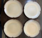 Vintage Frankoma MCM Brown Desert Gold Dinner Plate 5F 10” Scalloped 4 available