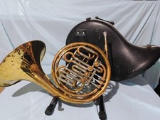 Getzen Caravelle Double French Horn F/Bb W/ Case Bach Mt. Vernon 11 Mouthpiece
