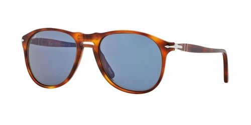 Persol PO 9649 Havana Terra Sunglasses Blue Lenses 55mm