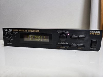 BOSS SE-70 Super Effects Processor Rack Unit with AC Adapter Manual Working