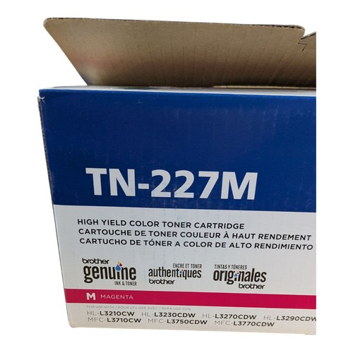 Genuine Brother TN-227M Magenta High Yield Toner Cartridge Sealed Ink Open Box - 第 8/14 張圖片