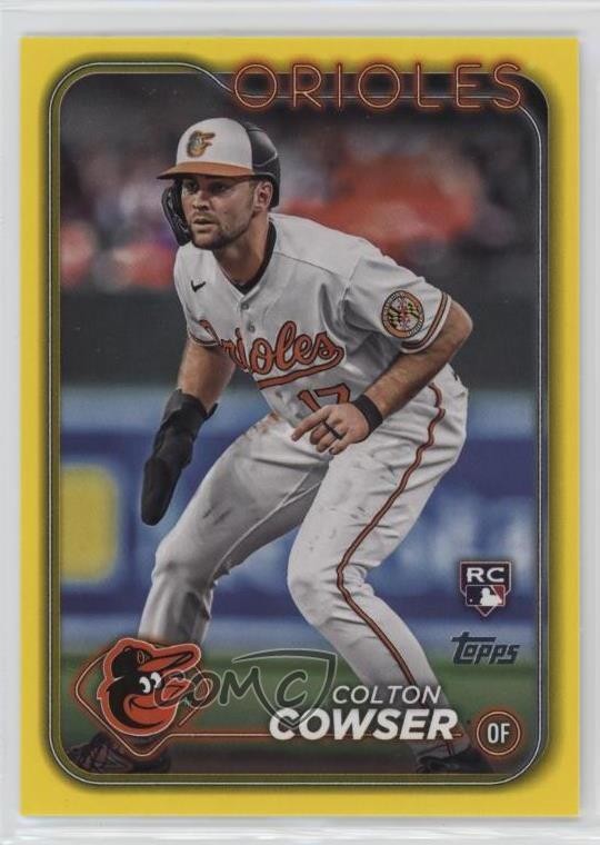 2024 Topps Series 1 Yellow Colton Cowser #257 0zd5