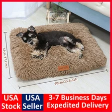 SUPER SOFT Pet Bed Dog Cat Calming Nest Washable Round for Medium Small Dog Cat