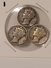 90% Silver Mercury Dime, Random Dates, Lot Of 3 #1