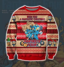Fantastic Four Star Wars Ugly Christmas Sweater Unisex S-5XL