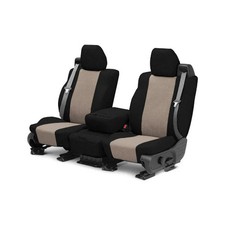 Caltrend Fd577-06tt Tweed 1st Row Black Beige Custom Seat Covers