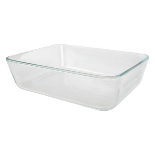 Pyrex 7211 6-Cup Rectangle Glass Storage Dish w/ 7211-PC 6-Cup Blue Lid ...