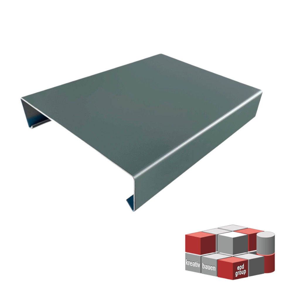 Mauerabdeckung Attikablech und Zubehör 200 cm Mauerschutz Aluminium Edelstahl