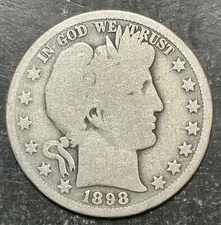 1898-O Barber Half Dollar 50c Nice Coin Better Date Estate Fresh q353