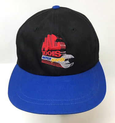 CAP HAT Snapback MAC Tools Motorsports Black Blue | eBay