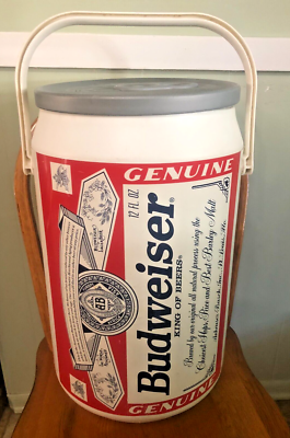 Budweiser Beer Can Cooler 1990's Retro Kooler Kraft Vintage 21” H