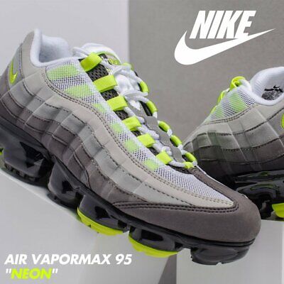 Nike Vapormax 95 Neon Volt Cool Grey Black OG Denham AJ7292 Nike Vapormax 95 Neon Volt Cool Grey Black OG Denham AJ7292