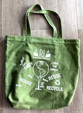 Large Save The Earth Shopping Reusable Tote Grocery Bag - Heavy Duty - Go Green!