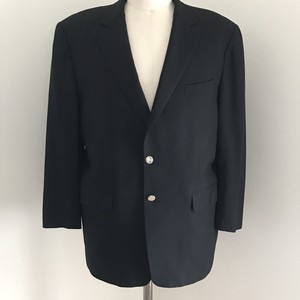 mens burberry navy blazer