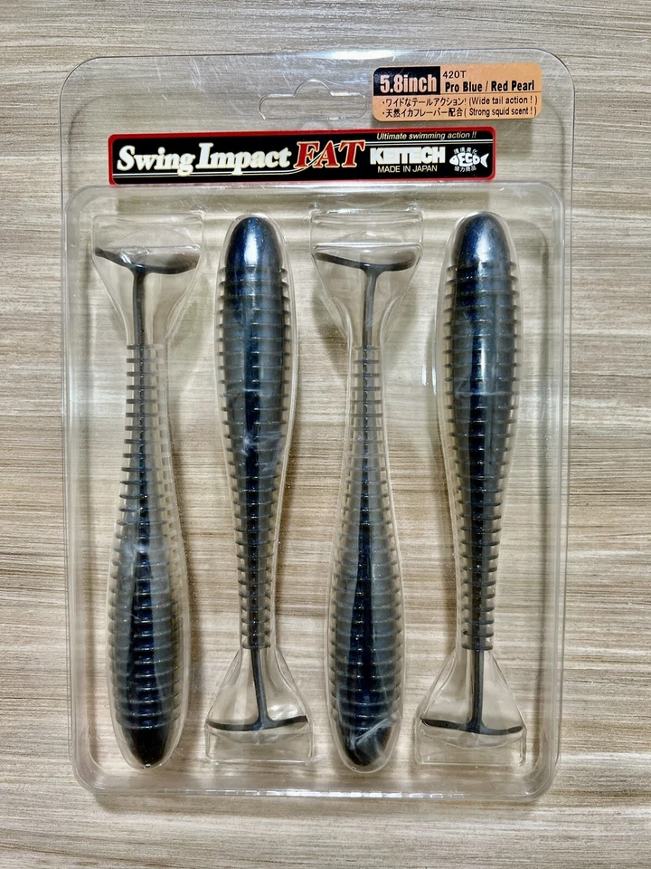 Keitech Swing Impact Fat Paddle Tail Swimbaits, Bass Fishing, Free Shipping! NWT - Image 2 of 4