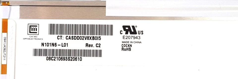 Chimei 10.1" 1024x576 WSVGA 40pin Laptop Matte LCD Display Screen N101N6-L01 - Image 4 of 4