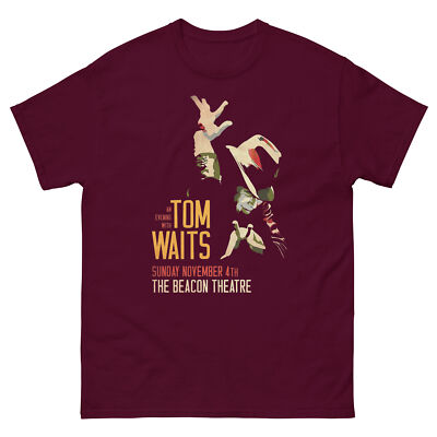 Tom Waits T-Shirt | Vintage Style Graphic Tee | Retro Music Icon Shirt