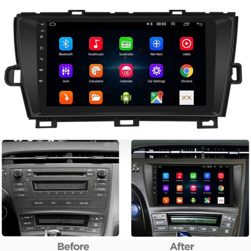 For 09-15 Toyota Prius Android 15 Car Radio Stereo GPS Navi WiFi BT RDS + Camera - Picture 2 of 16
