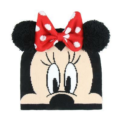 Cappello Con Pon Pon Disney Minnie Volto Minnie Ebay