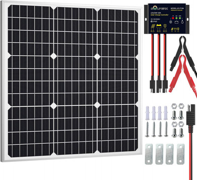 Solar Battery Trickle Charger Maintainer with Upgrade Waterproof Controller for 