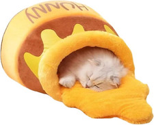 Honey Pot Cat Bed with Memory Foam Cushion for Small Cats Under 9 lbs Pet