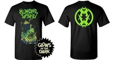 MUNICIPAL WASTE cd lgo ZOMBIE SHARK Official Glow in the Dark SHIRT XL New