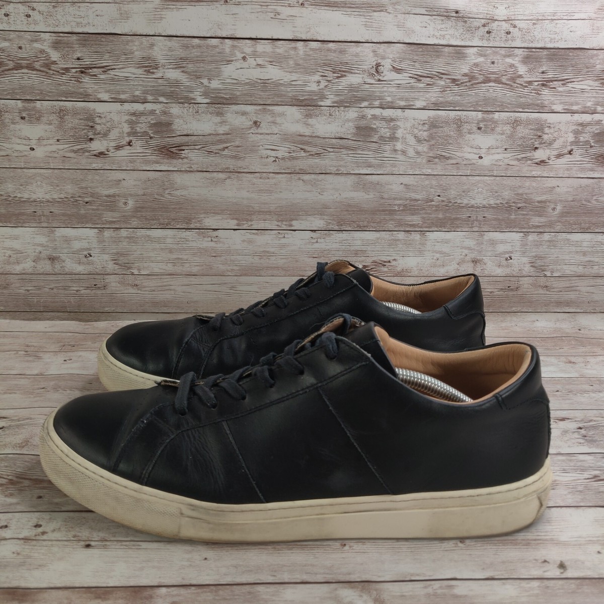 Greats Brooklyn The Royale Sneaker Mens 13 Black Leather Low Top