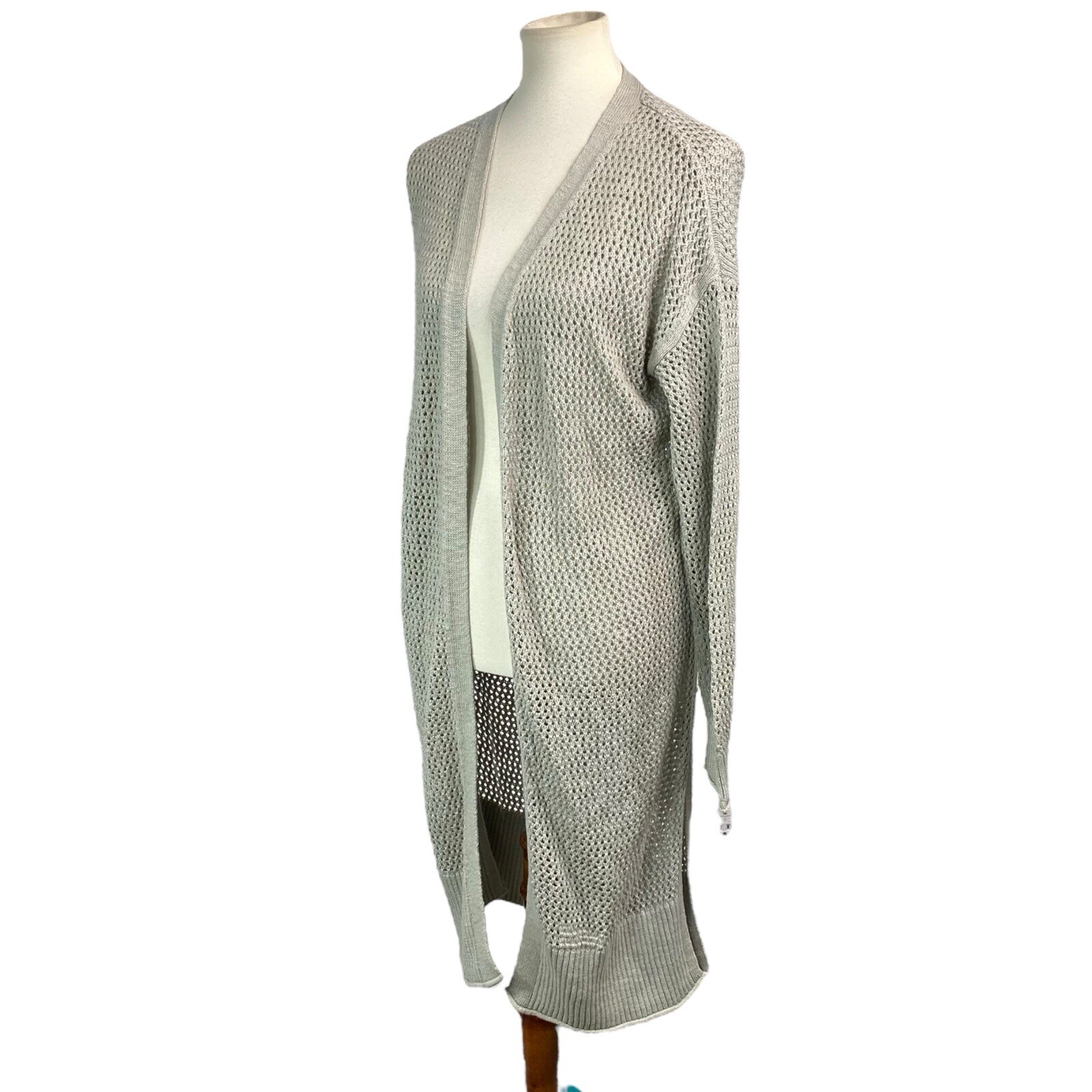 Universal Threads Open Front Open Knit Cardigan D… - image 4