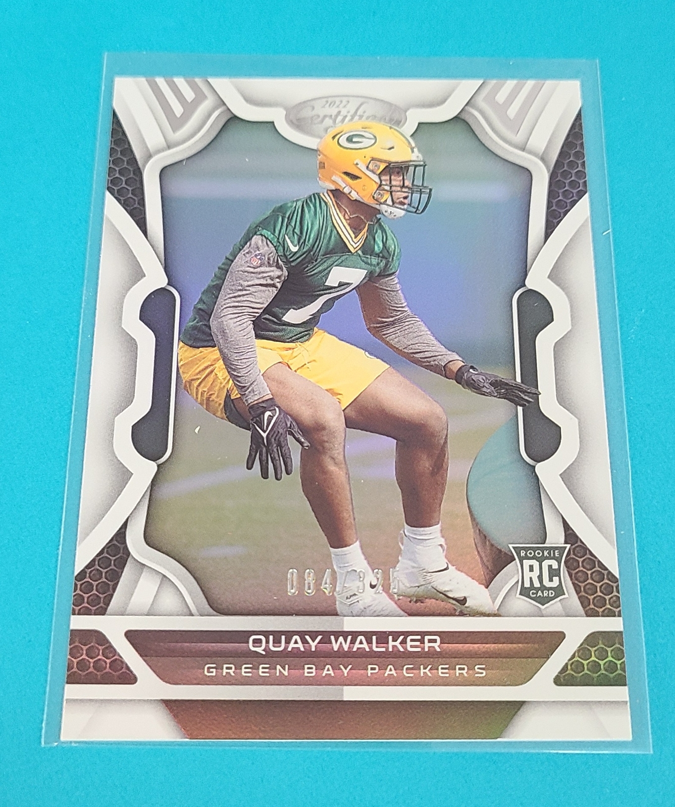 2022 Panini Certified Mirror /325 #153 Quay Walker Packers FOOTBALL Card 5C