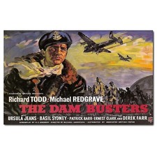 The Dam Busters (1955) Classic War Movie Alternative Artwork Printed on Sign