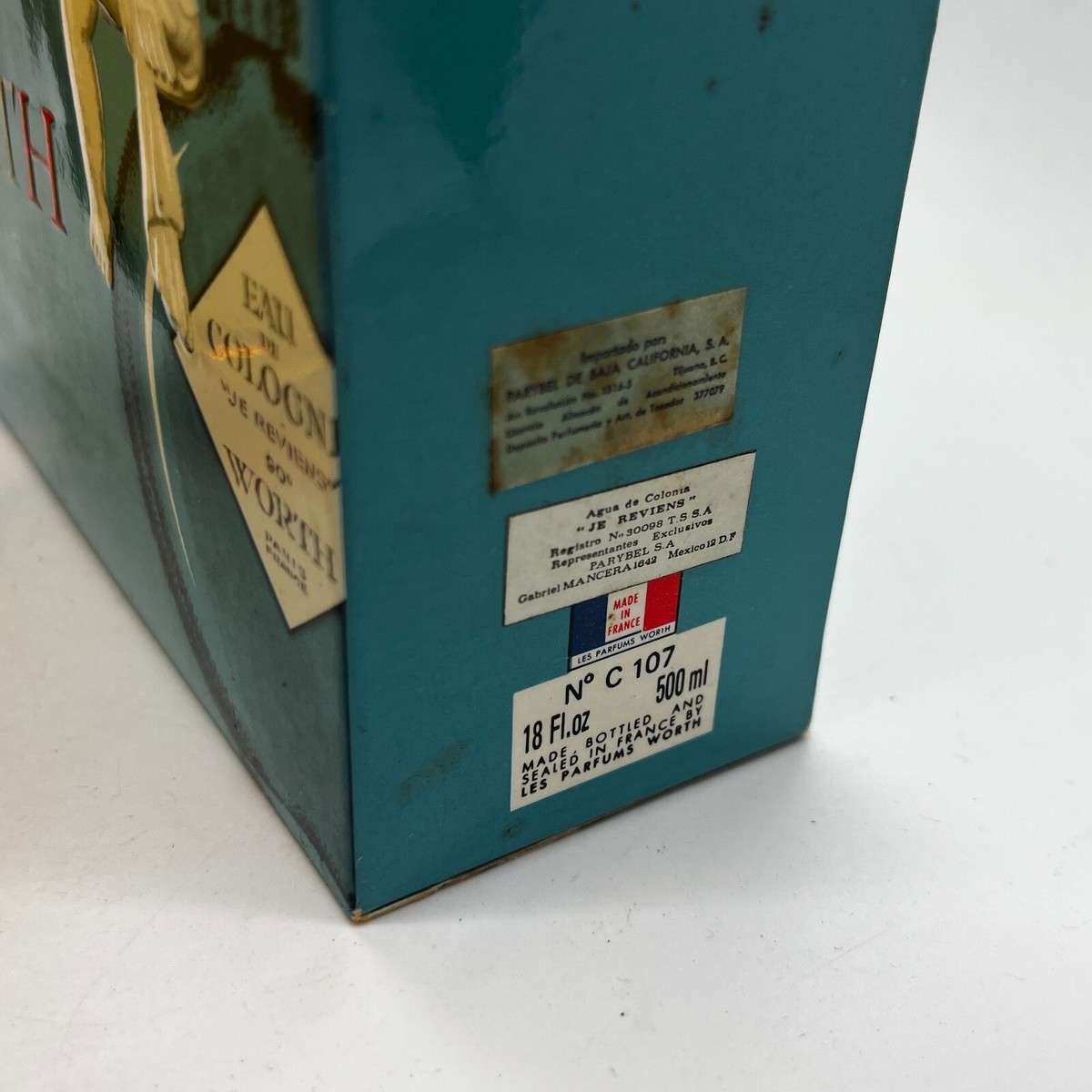 Worth Je Reviens 18 oz Eau de Cologne JUMBO, vintage | eBay