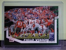 Daniel Jones Field Vision Green 2020 Panini Donruss Elite Football NFL Card #7