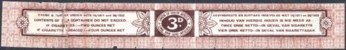South Africa Cigarette Label 1933-50 3d chocolate, 4oz seal, X77 complete - Afbeelding 1 van 1
