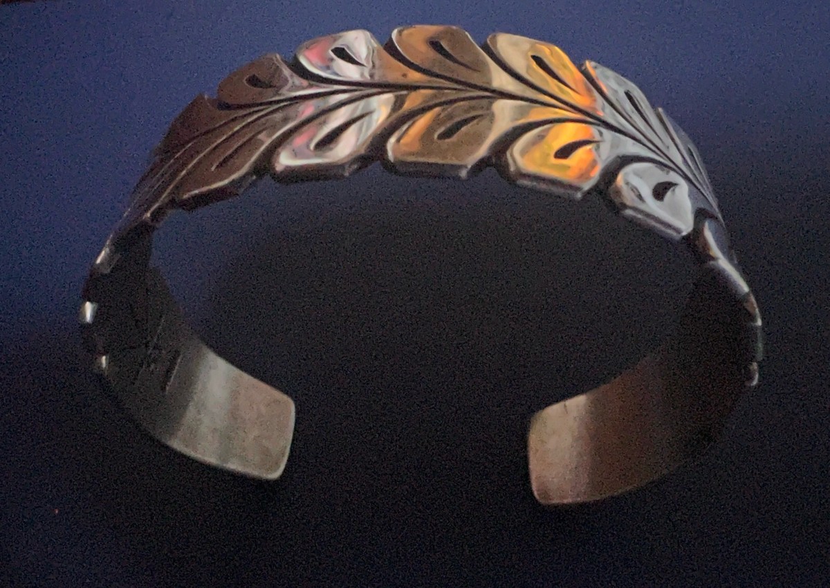 Navajo Steve Yellowhorse, Signed Hand Incised Sterling Navajo Steve Yellowhorse, Signed Hand Incised Sterling