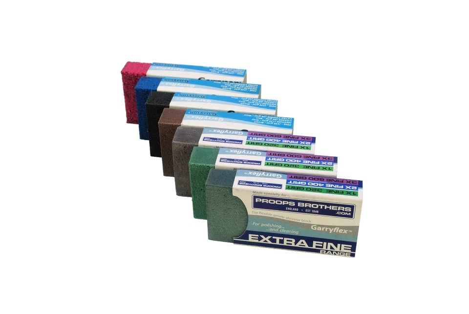 GARRYSON 7 Garryflex Blocks, 36, 60, 120, 240, 320, 400, 600 Grit Abrasive Cleaners M9280