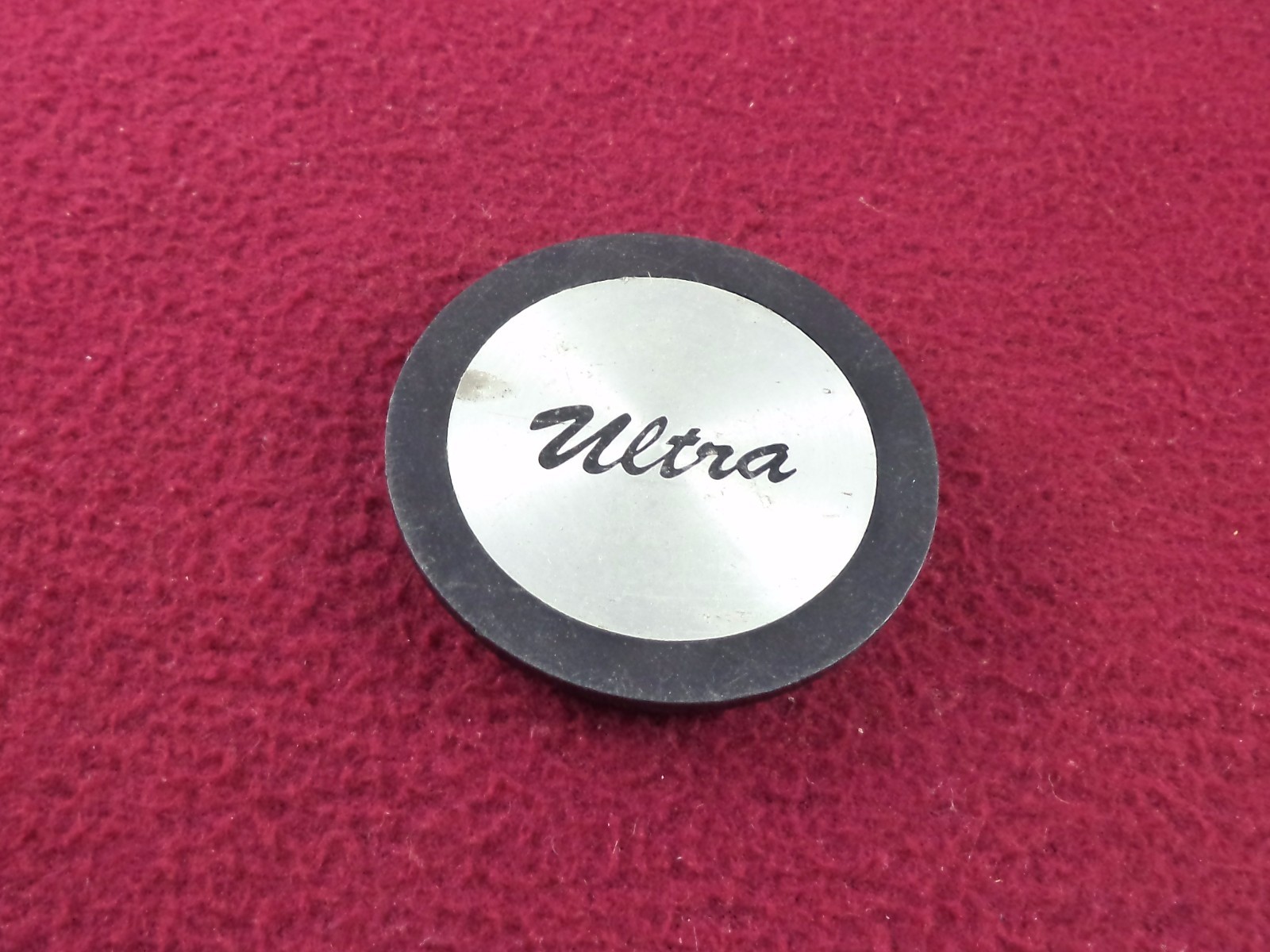 Ultra Wheels Silver / Black Custom Wheel Center Cap # 89-8032 (1)