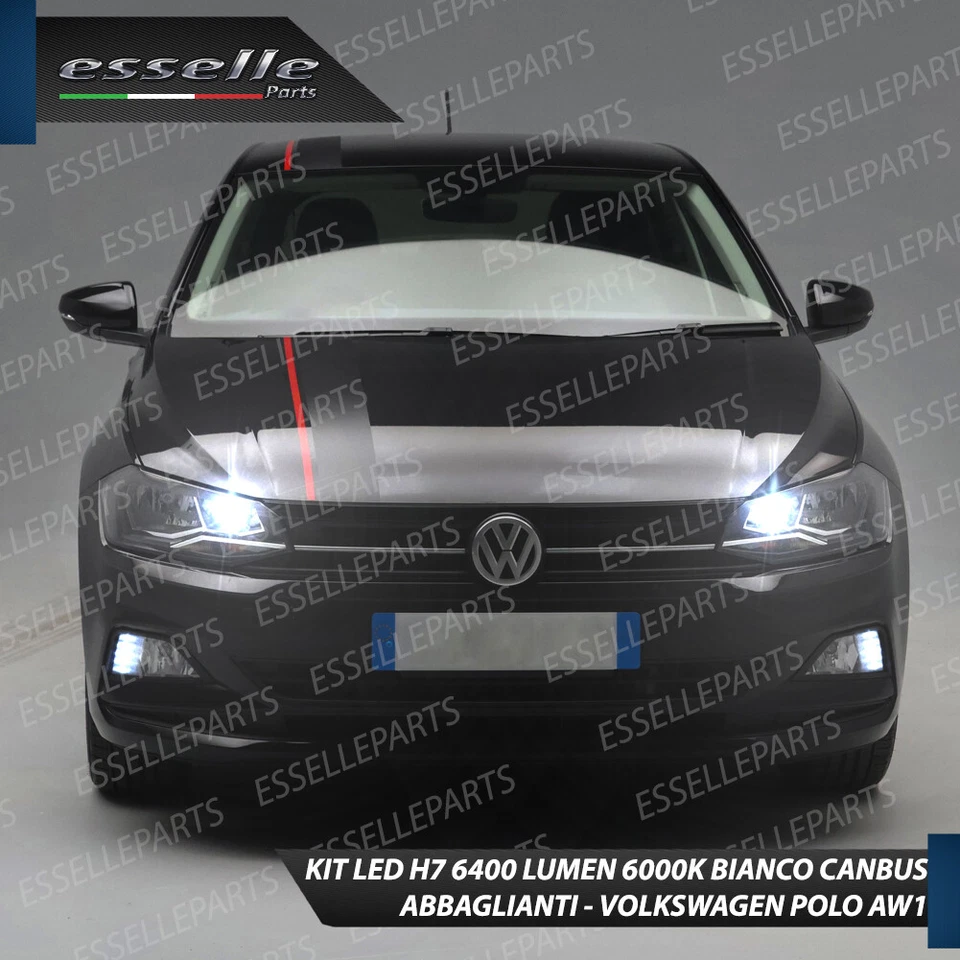 CONVERSIONE FARI FULL LED ANABBAGLIANTI + ABBAGLIANTI VW POLO AW1 CANBUS 6000K - Immagine 3 di 3