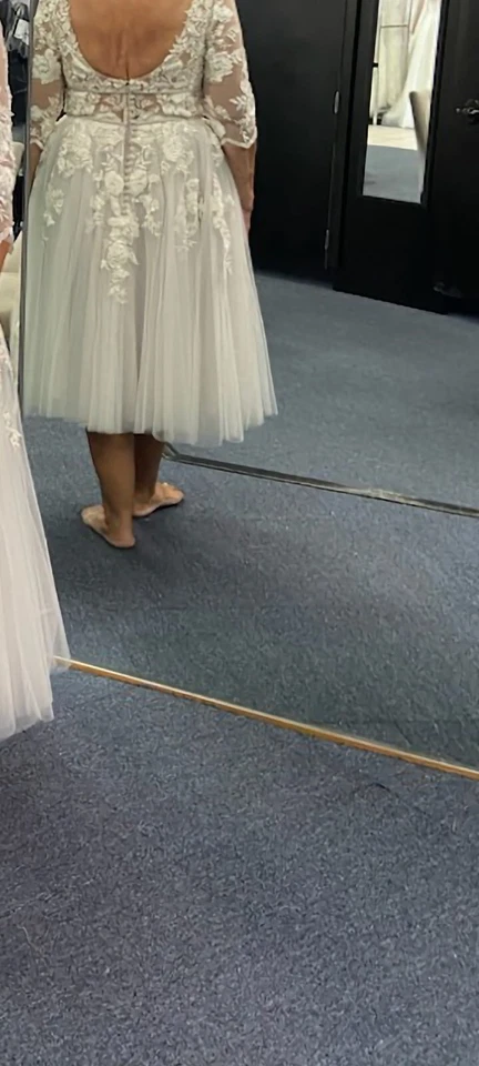 VESTIDO DE NOVIA MORILEE by MADELAINE GARDNER-PERSONALIZADO Re-ESTILO-ÚNICO-TALLA 14(12) Foto 3 de 4