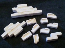 Brick rubble scatter broken bricks, Ideal for many eras 1/16th scale