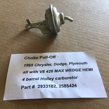 1965 Chrysler Choke Pull-offpart 2933182 And 2585424new Old Stockno Box